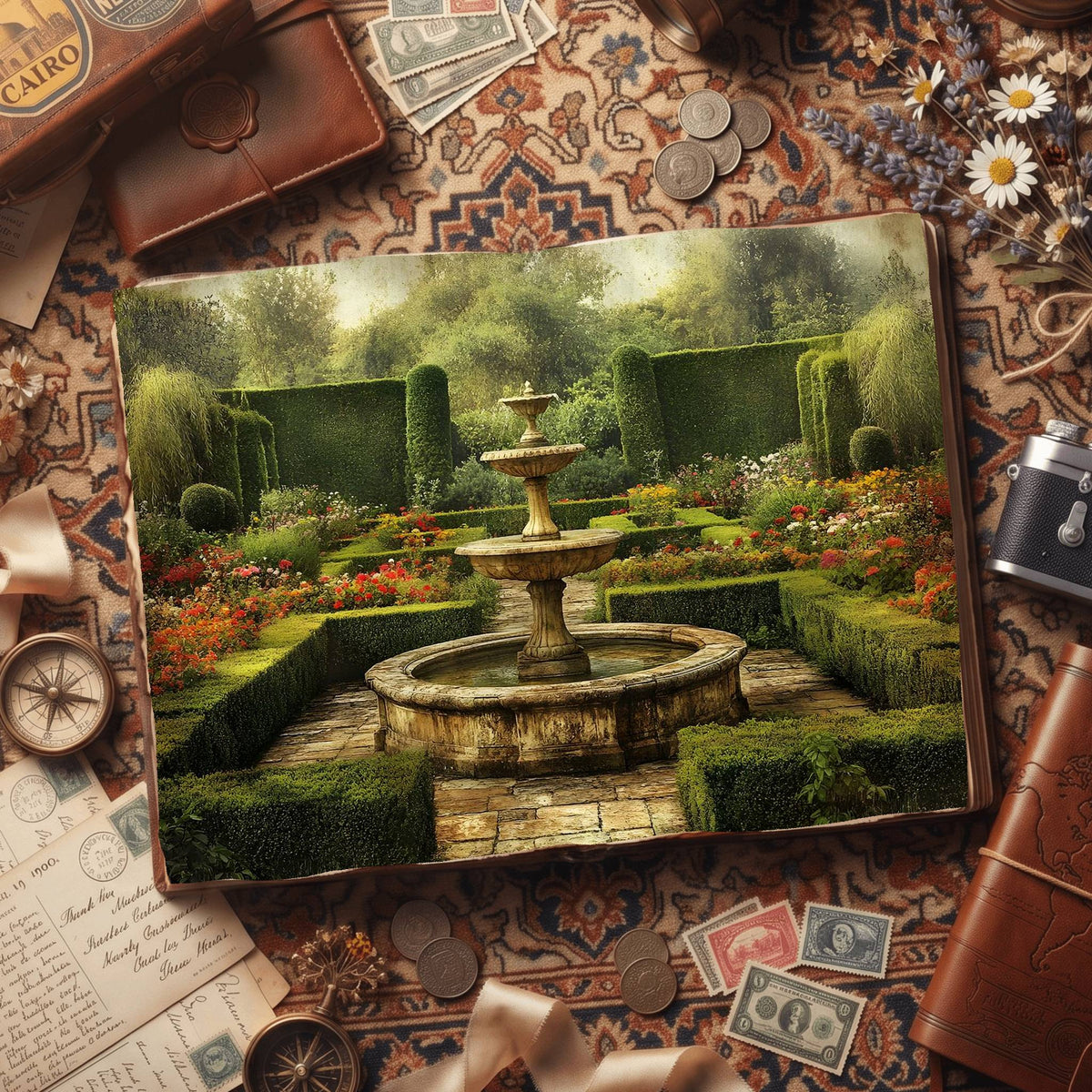 Botanical printable junk journal paper, page preview 10