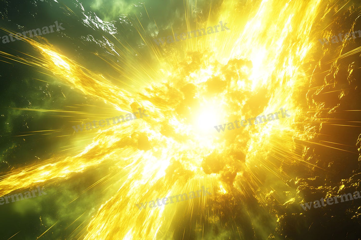 Bright Yellow Sunburst Backdrop Images