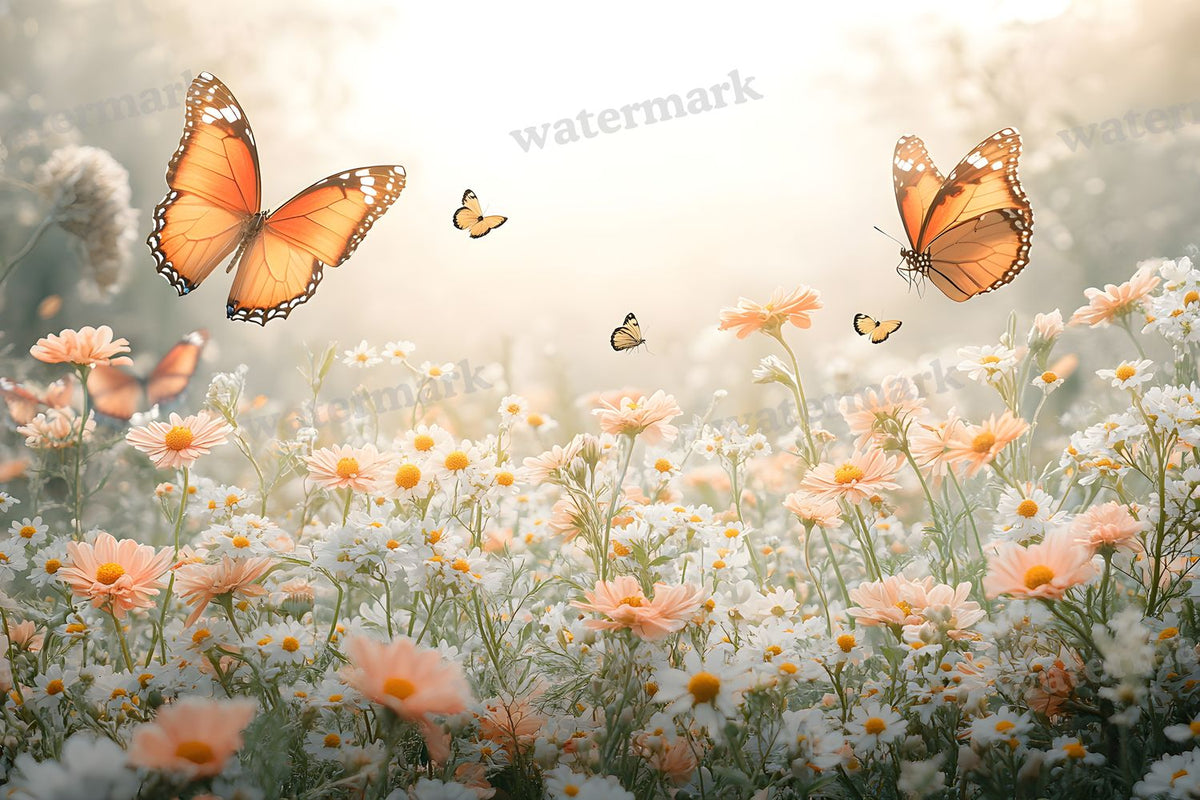 Butterfly Meadow Backdrop Images