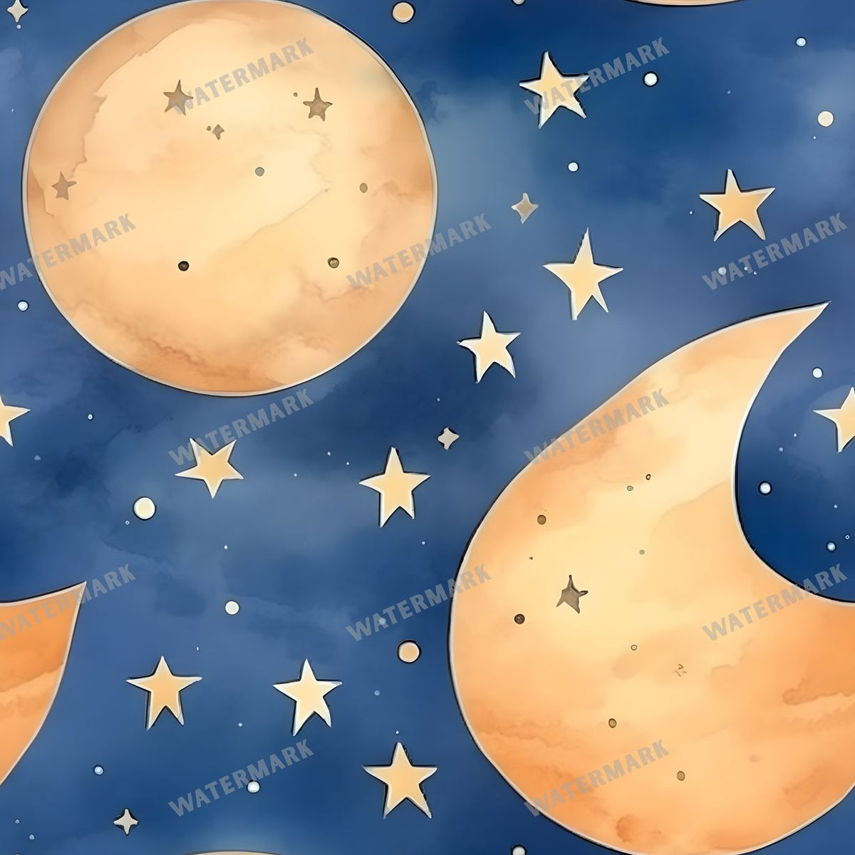 Celestial Seamless Pattern