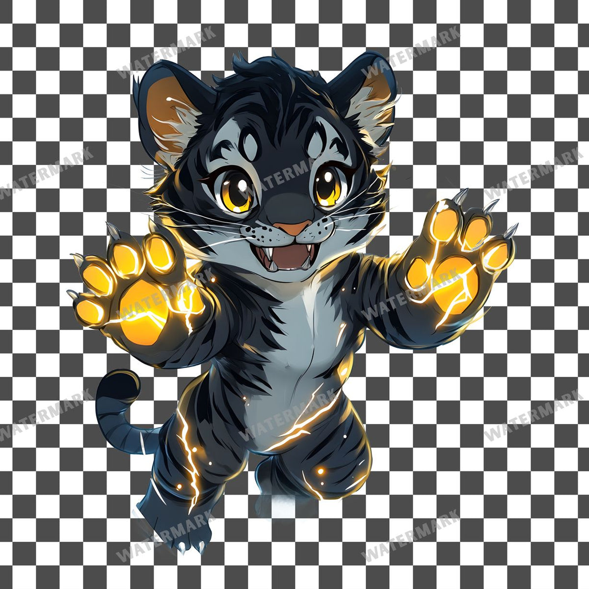 Chibi Thunder Clipart Pngs