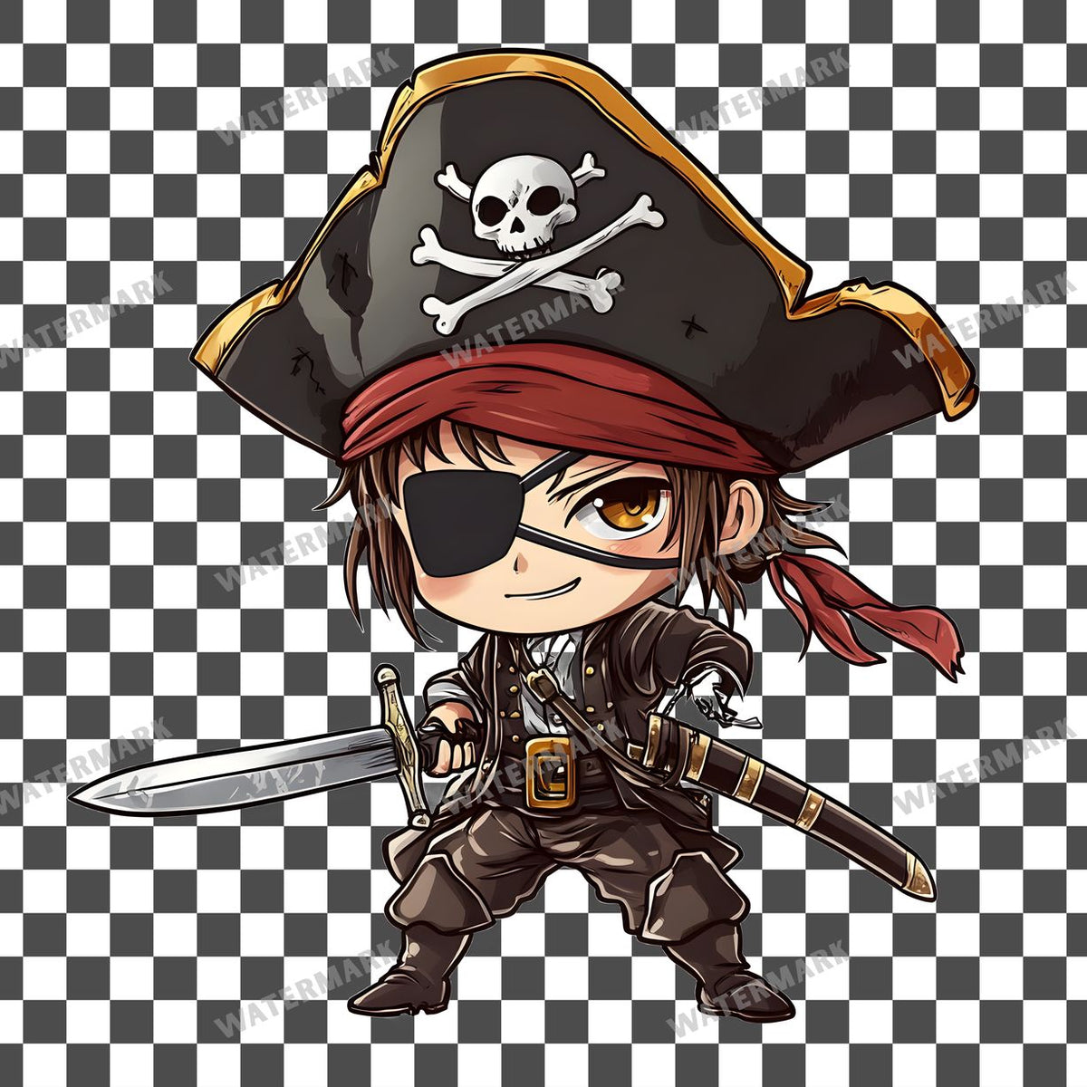 Chibipirate Clipart Pngs
