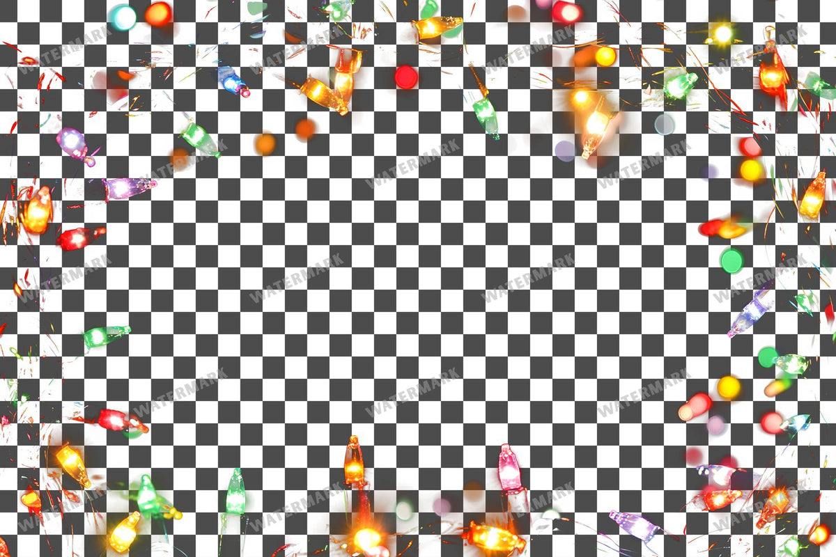Christmas Lights Transparent Overlay Pngs