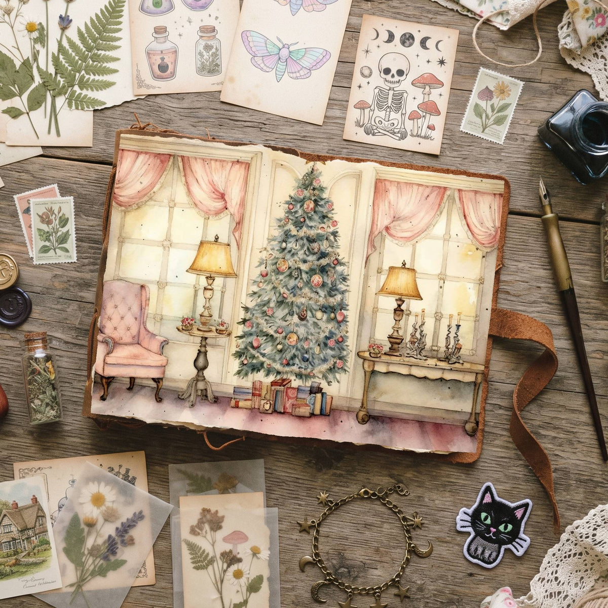Christmas Trees Digital Papers