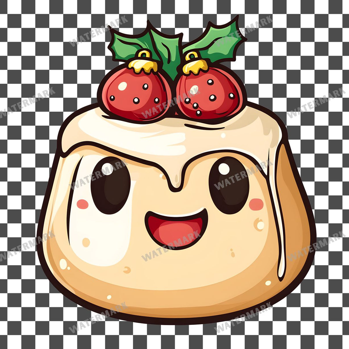 Christmas Kawaii Style Clipart Pngs