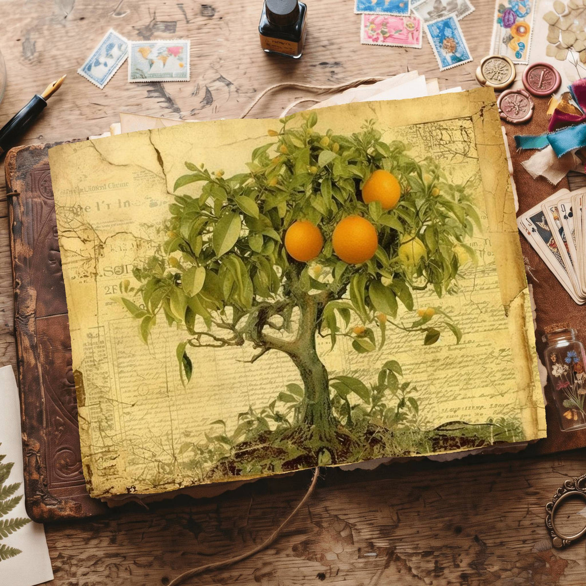 Citrus Fruit Digital Papers