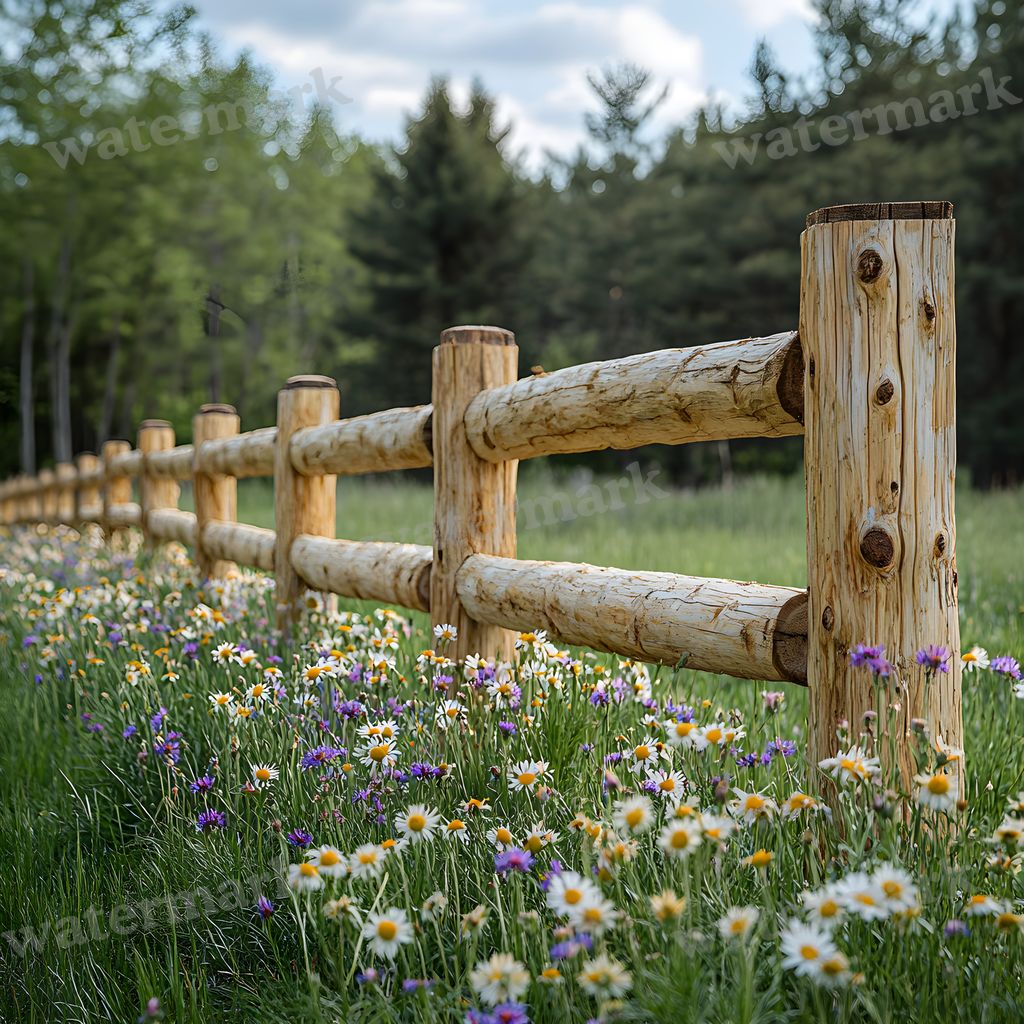 Classic Fence Line Backdrop Images