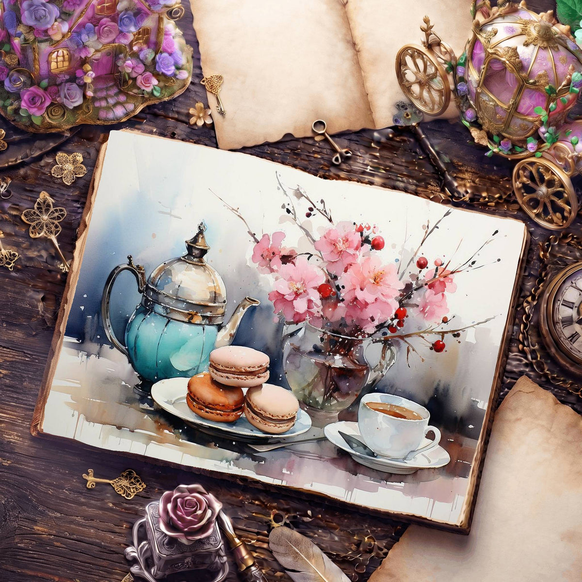 Coffee Shop Digital Papers