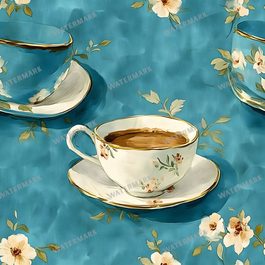 Coffee seamless pattern digital paper, repeating design 13