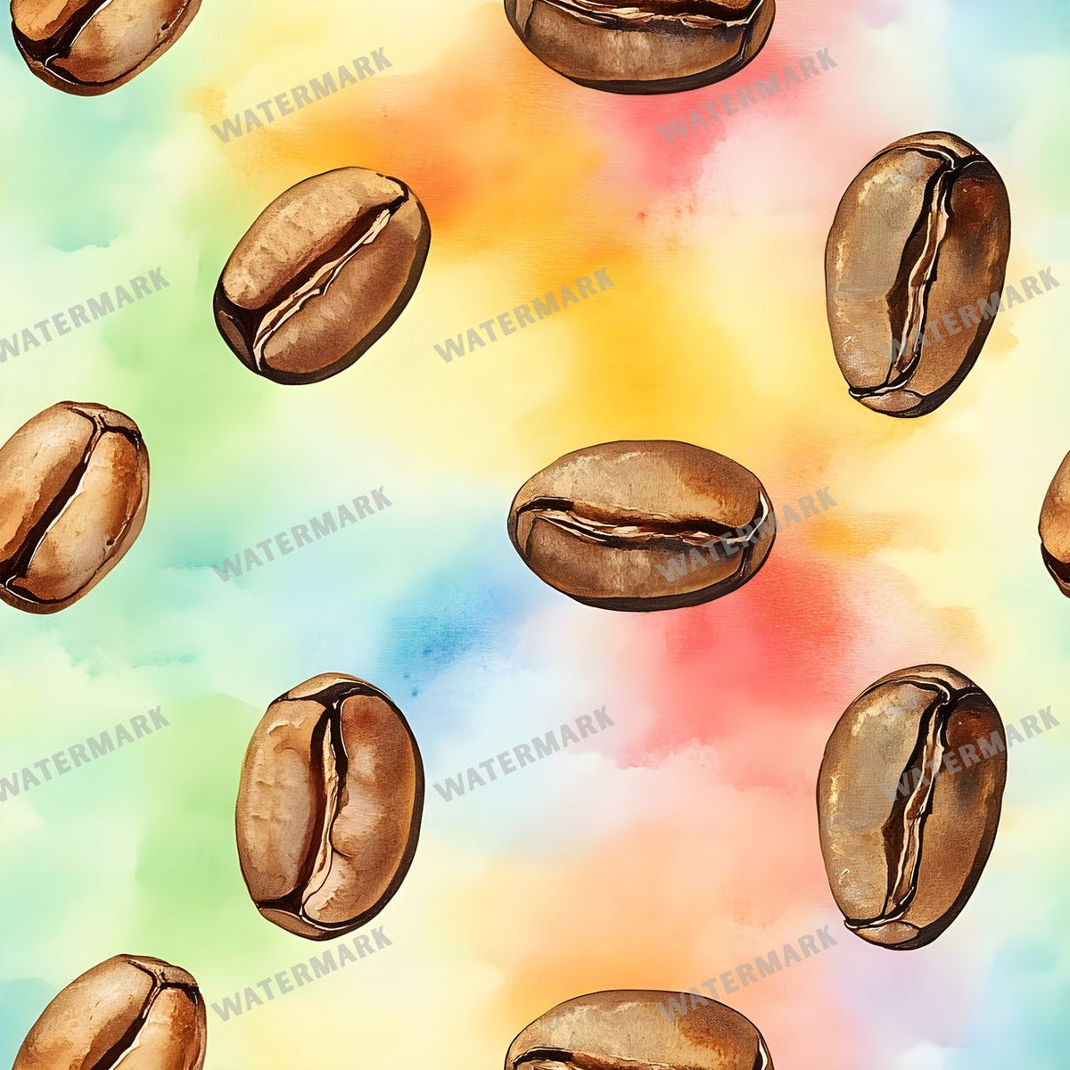 Coffee seamless pattern digital paper, repeating design 13