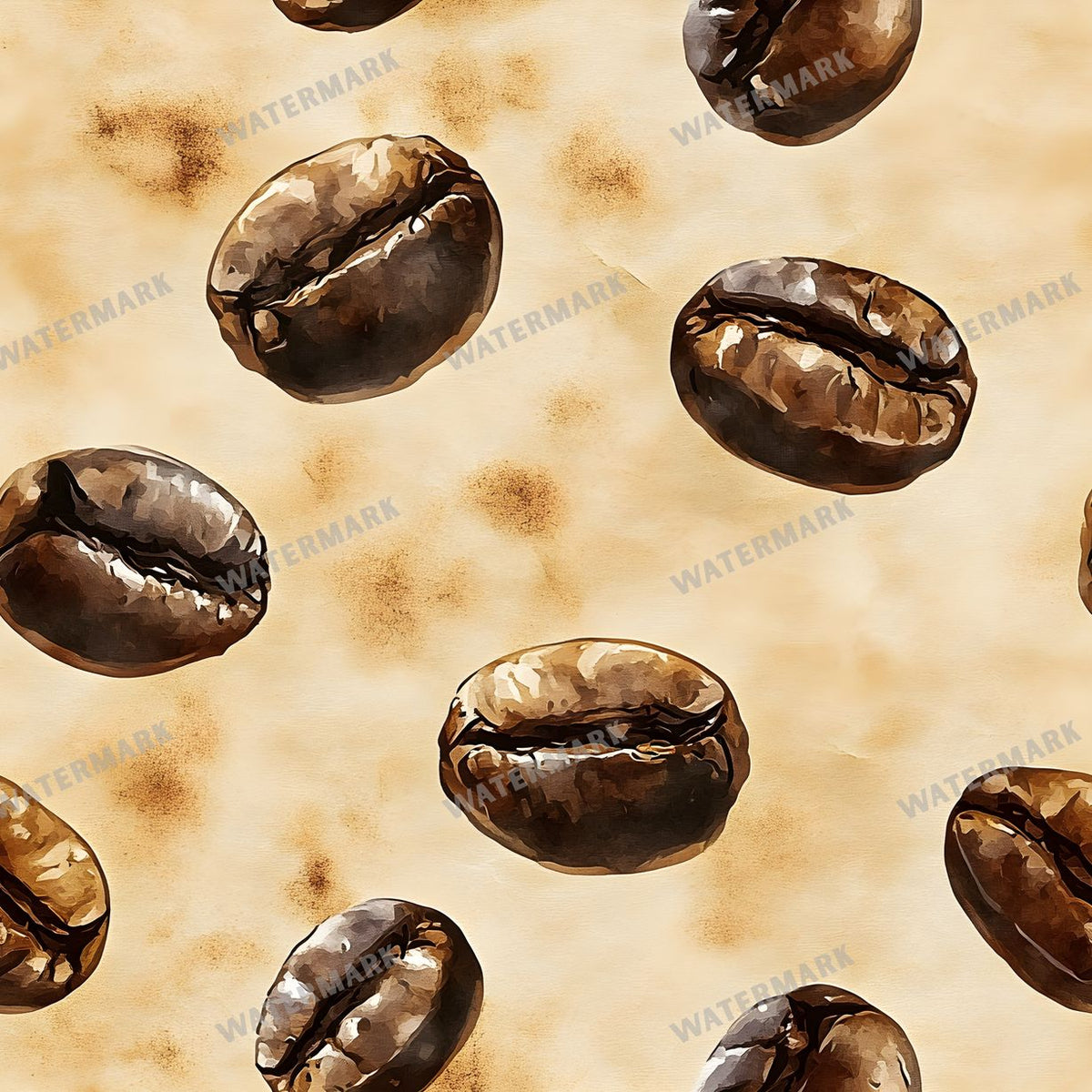 Coffee seamless pattern digital paper, repeating design 13