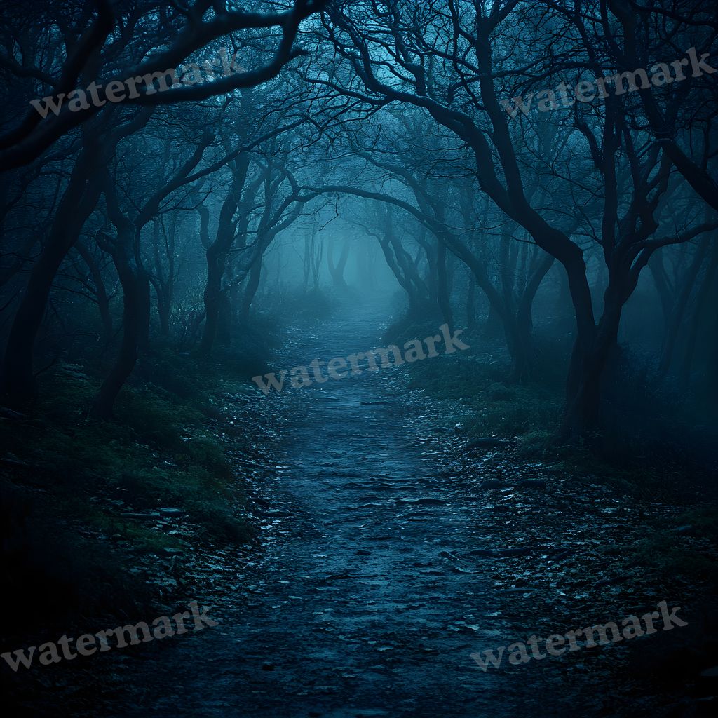 Dark Spooky digital photo backdrop for photo editing, preview 12