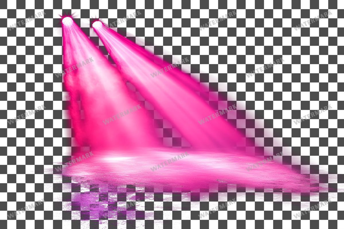 Directional Pink Light Sharp Focused Transparent Overlay Pngs