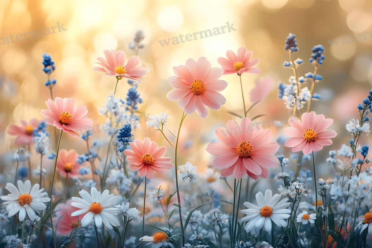 Dreamy Wildflower Meadow Backdrop Images