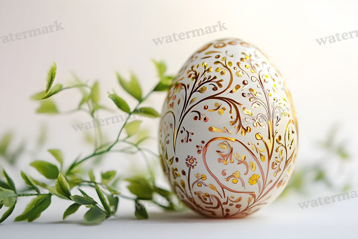 Elegant Easter Egg Backdrop Images