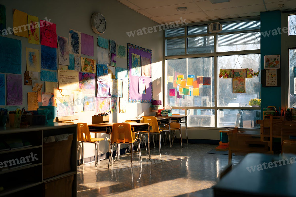 Elementary School Classroom Backdrop Images