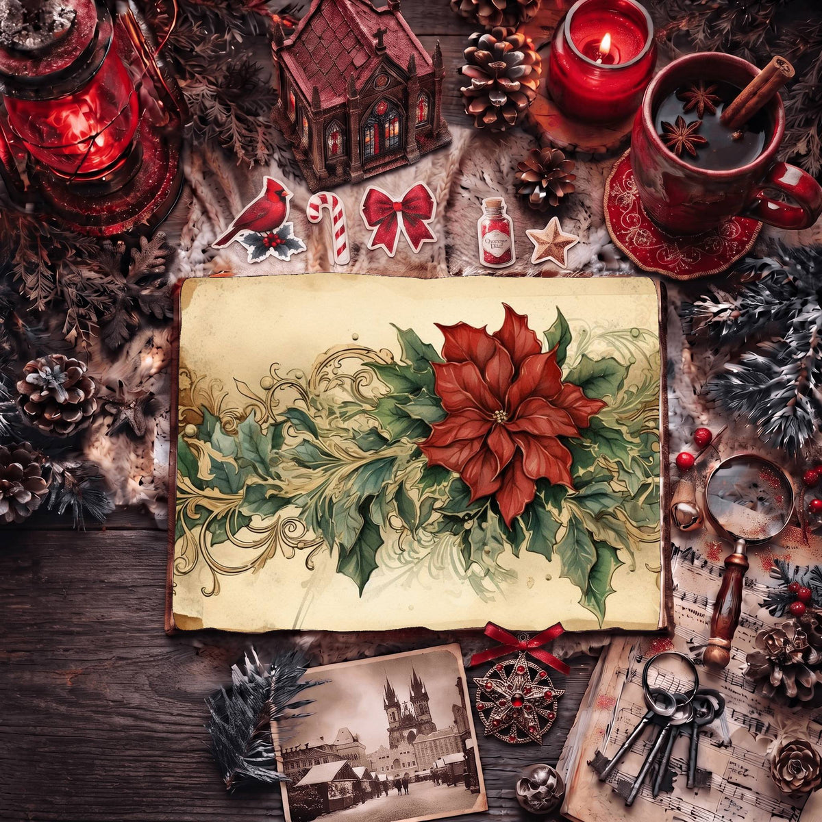 Festive Christmas Digital Papers