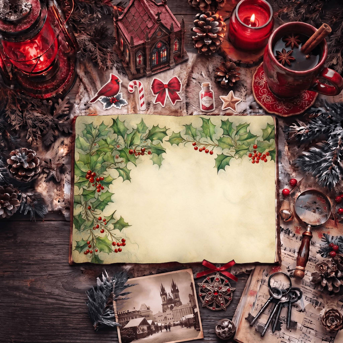 Festive Christmas Digital Papers