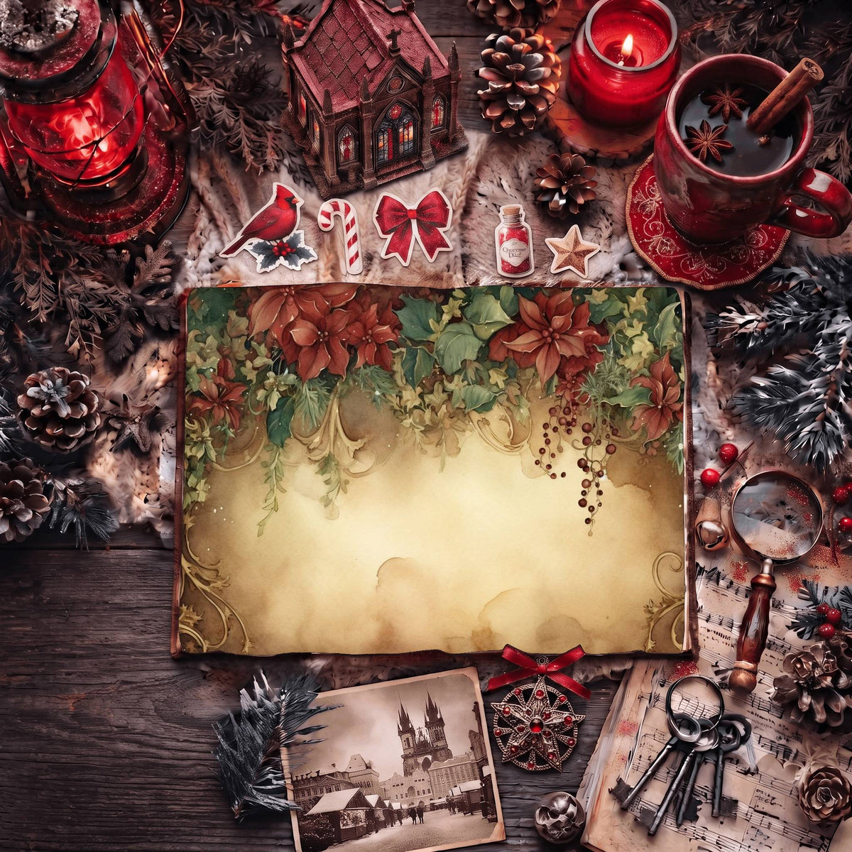 Festive Christmas Digital Papers