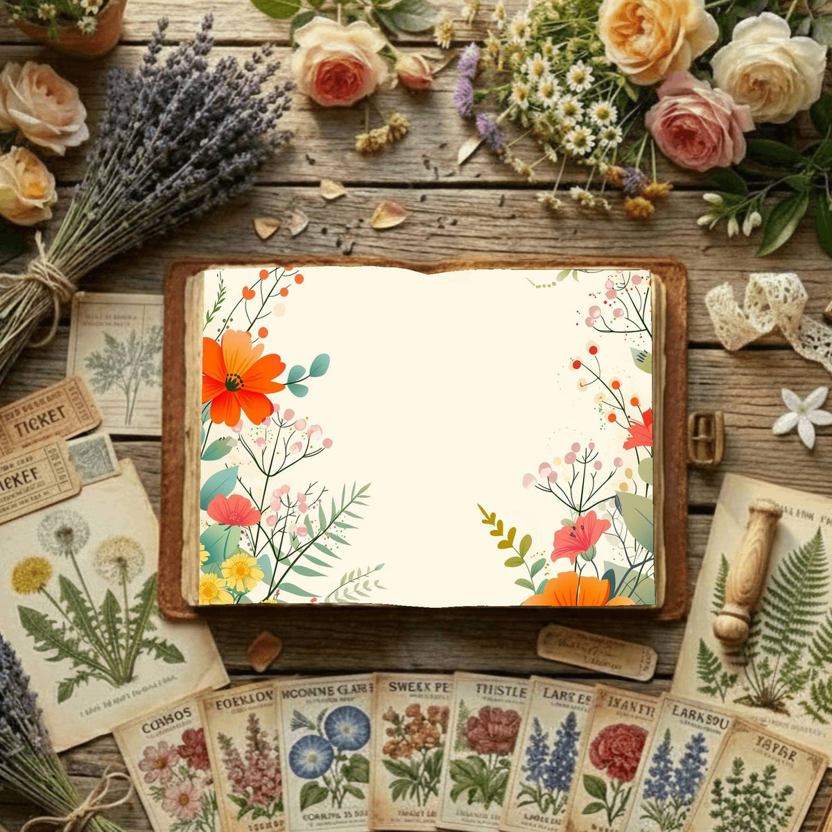 Floral Digital Papers