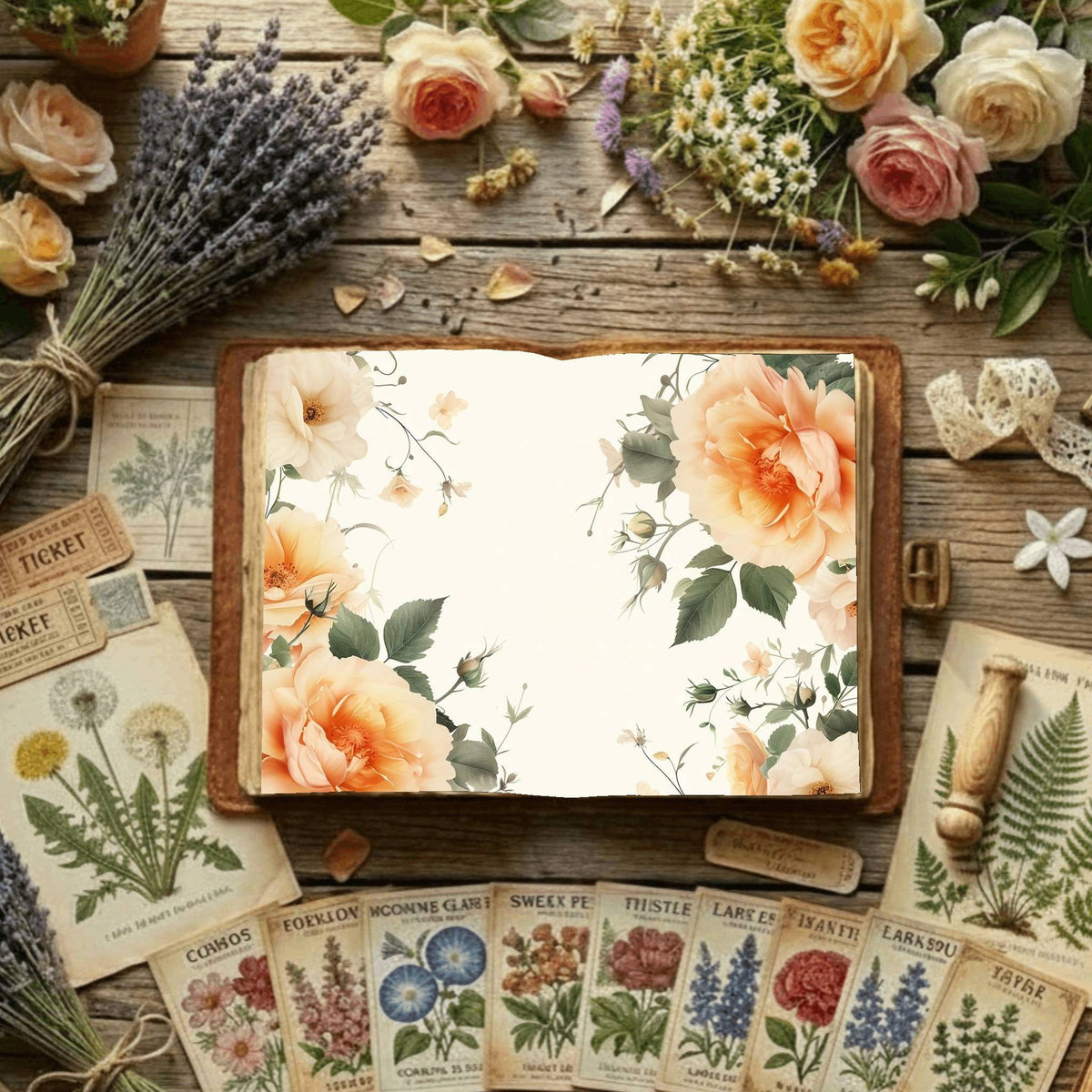 Floral Digital Papers