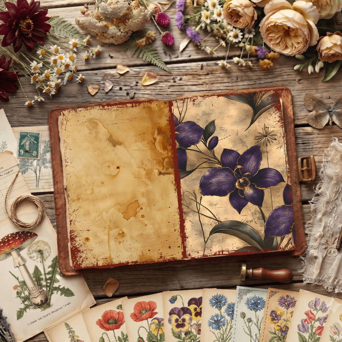 Floral Digital Papers