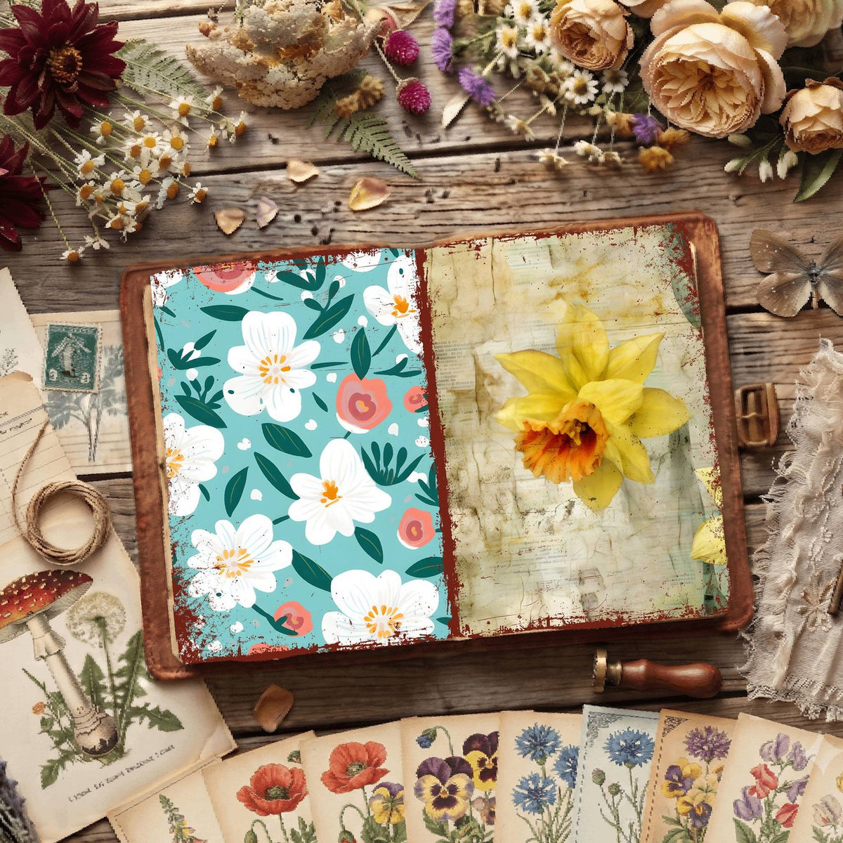 Floral Digital Papers