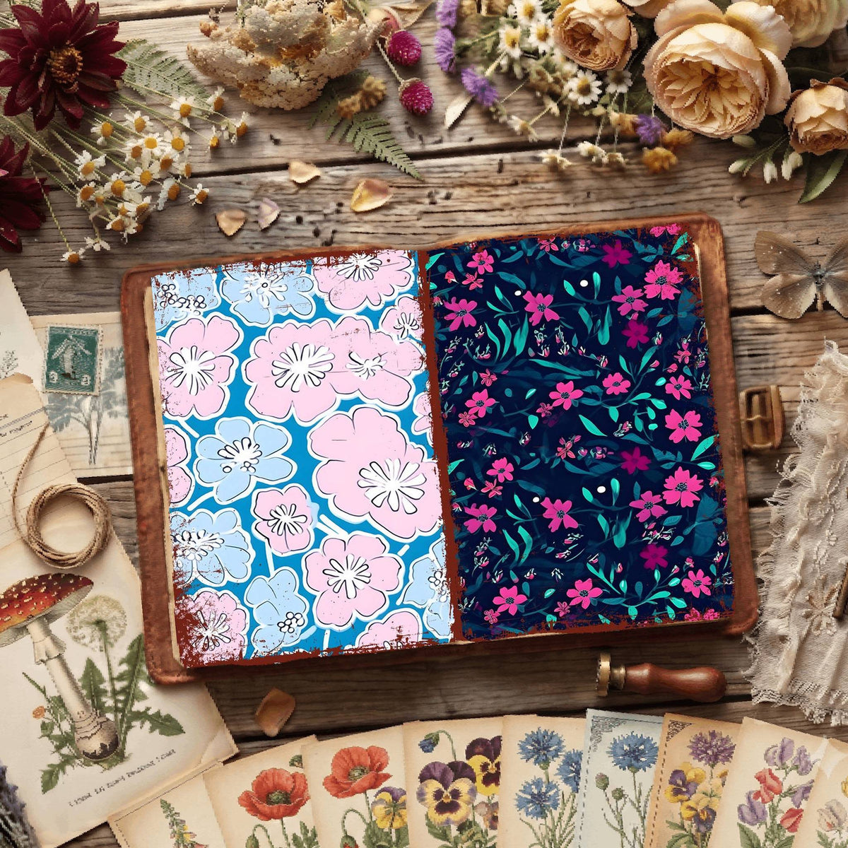 Floral Digital Papers