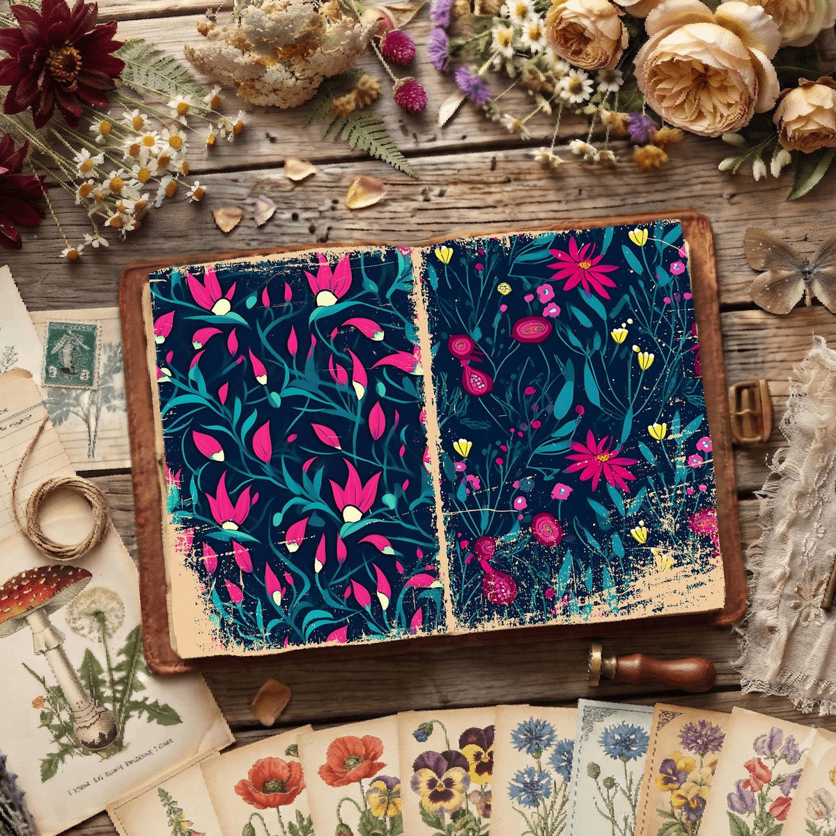 Floral Digital Papers
