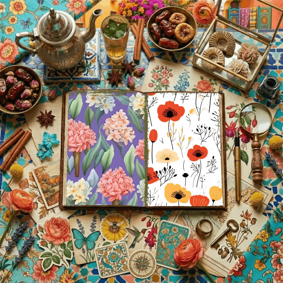 Floral Digital Papers