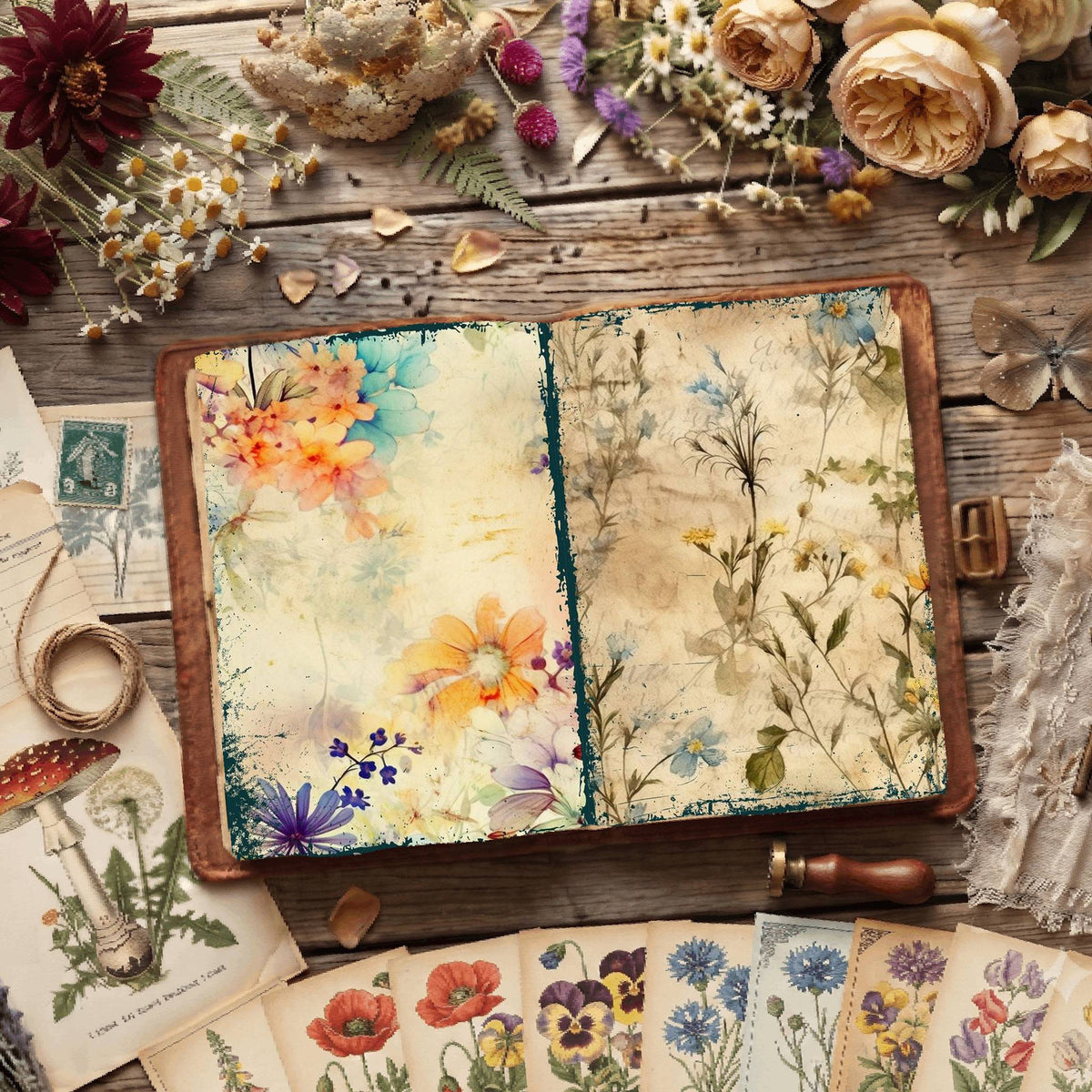 Floral Digital Papers
