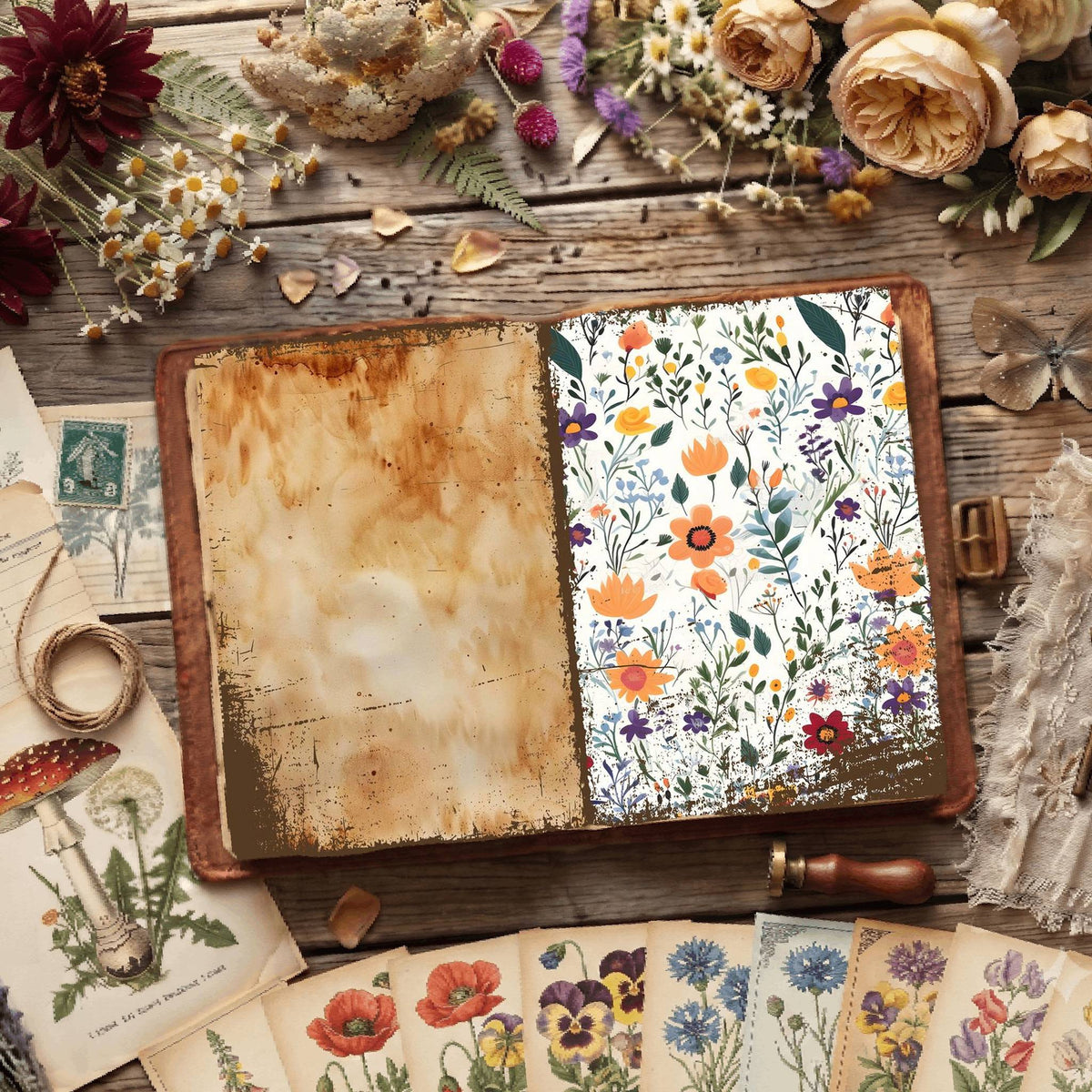 Floral Digital Papers