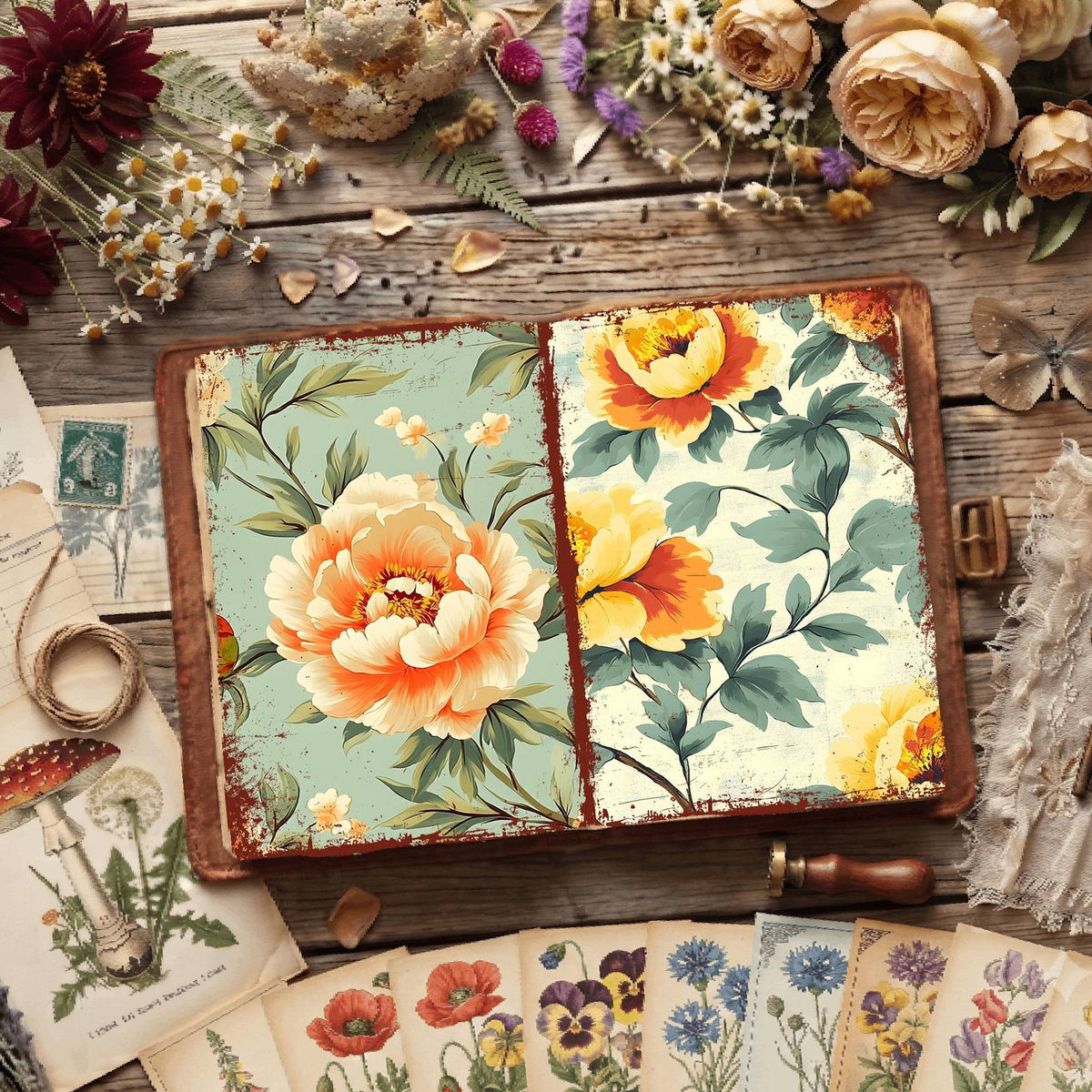 Floral Digital Papers
