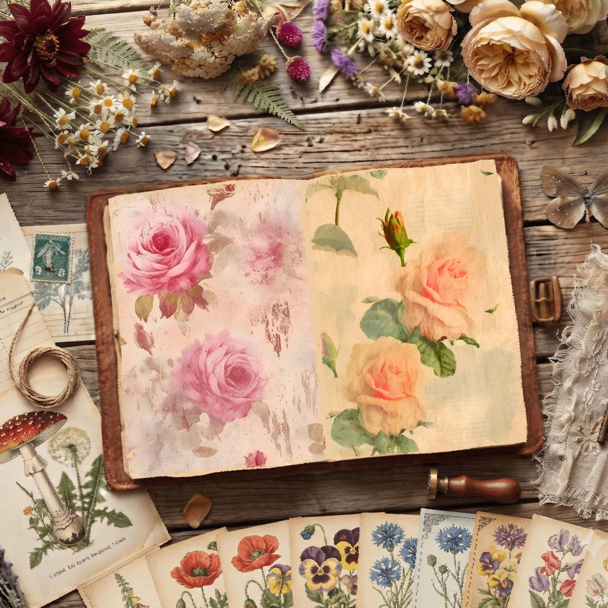 Floral Digital Papers