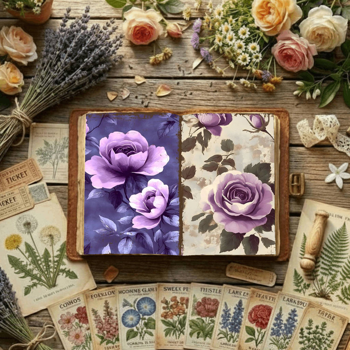 Floral Digital Papers