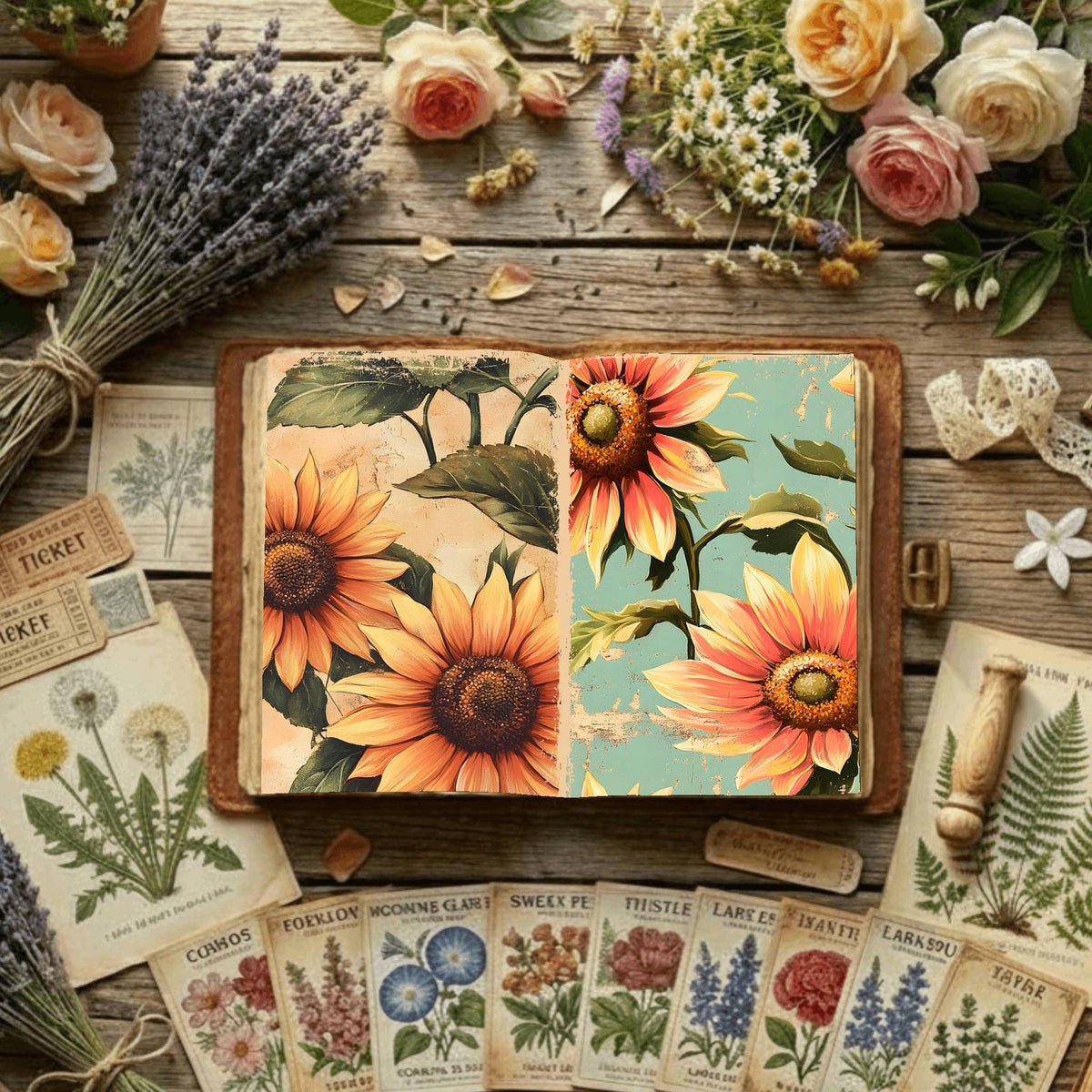 Floral Digital Papers