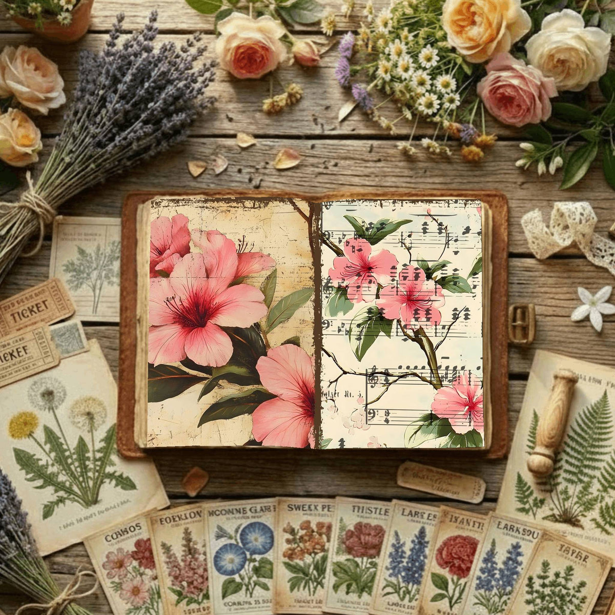 Floral Digital Papers