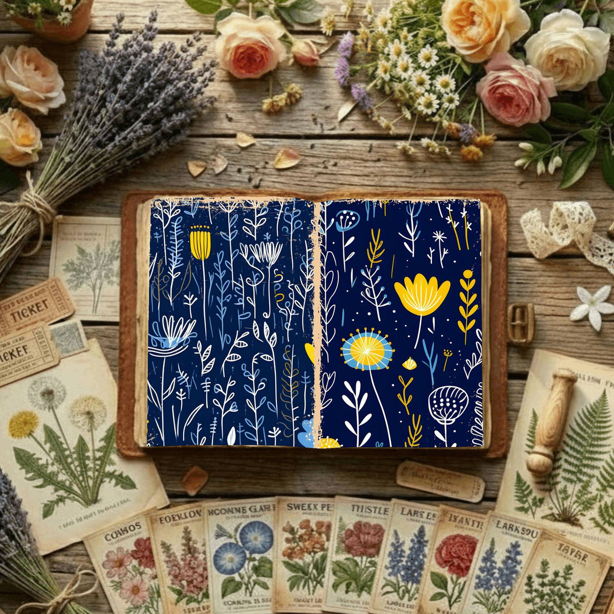 Floral Digital Papers