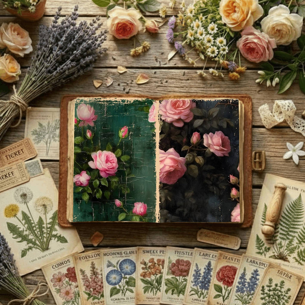 Floral Digital Papers
