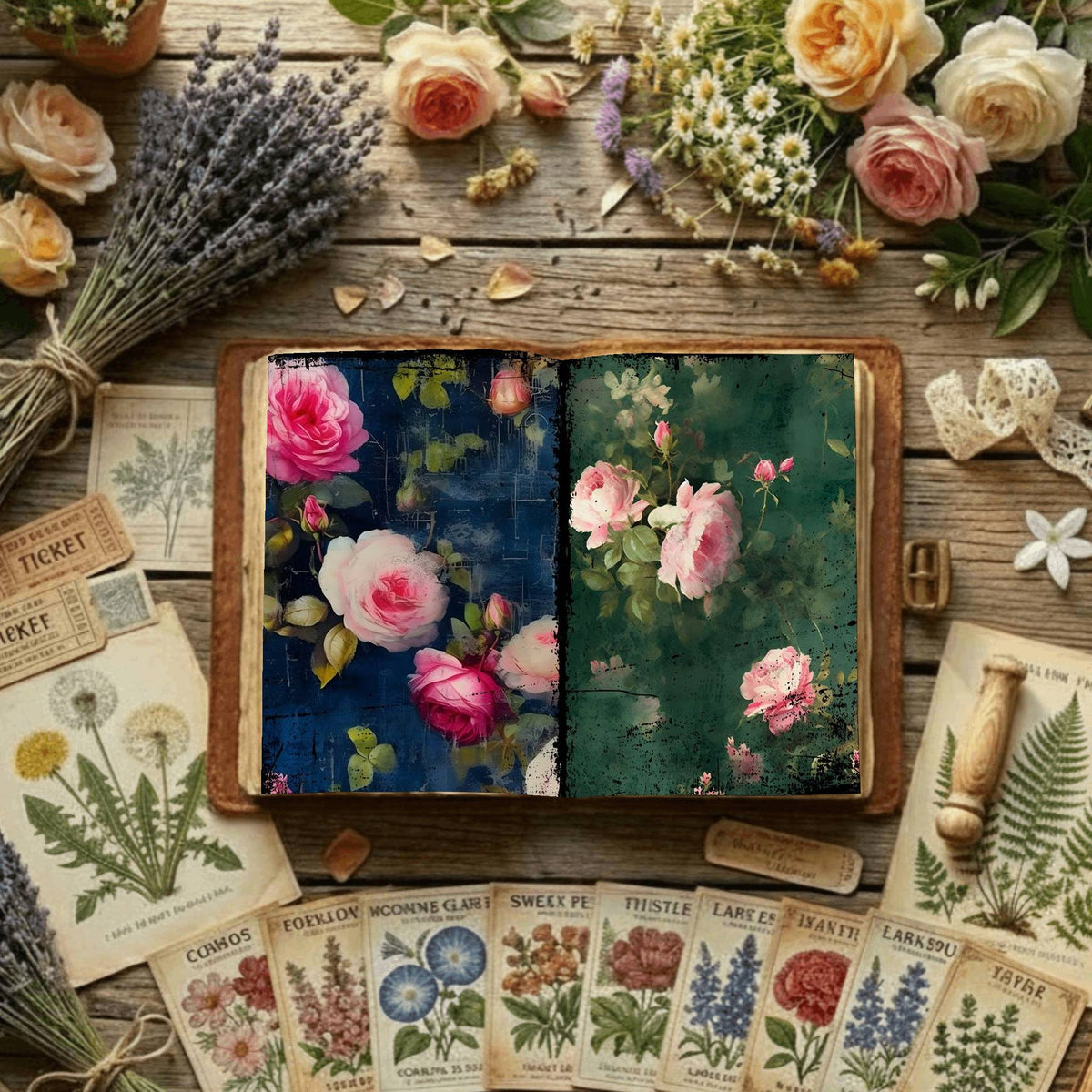 Floral Digital Papers