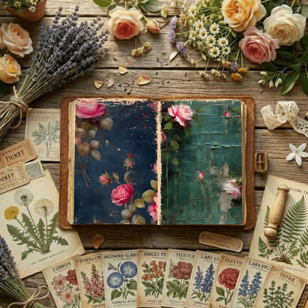 Floral Digital Papers
