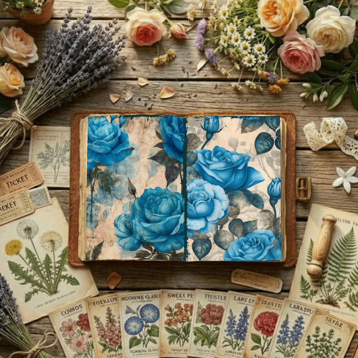 Floral Digital Papers