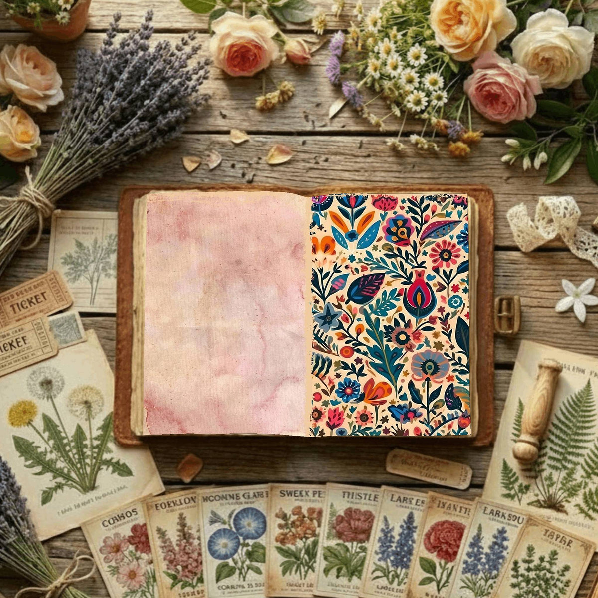 Floral Digital Papers