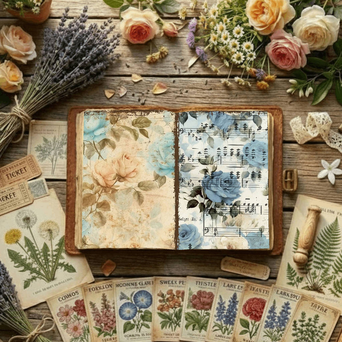 Floral Digital Papers