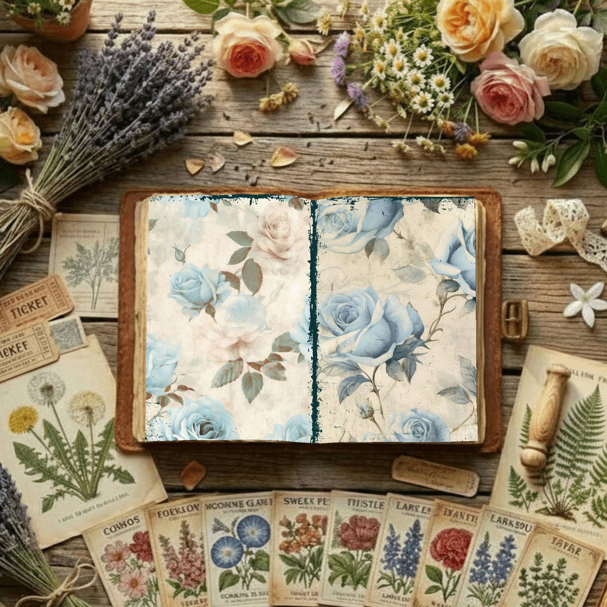 Floral Digital Papers