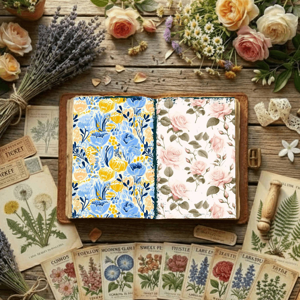 Floral Digital Papers