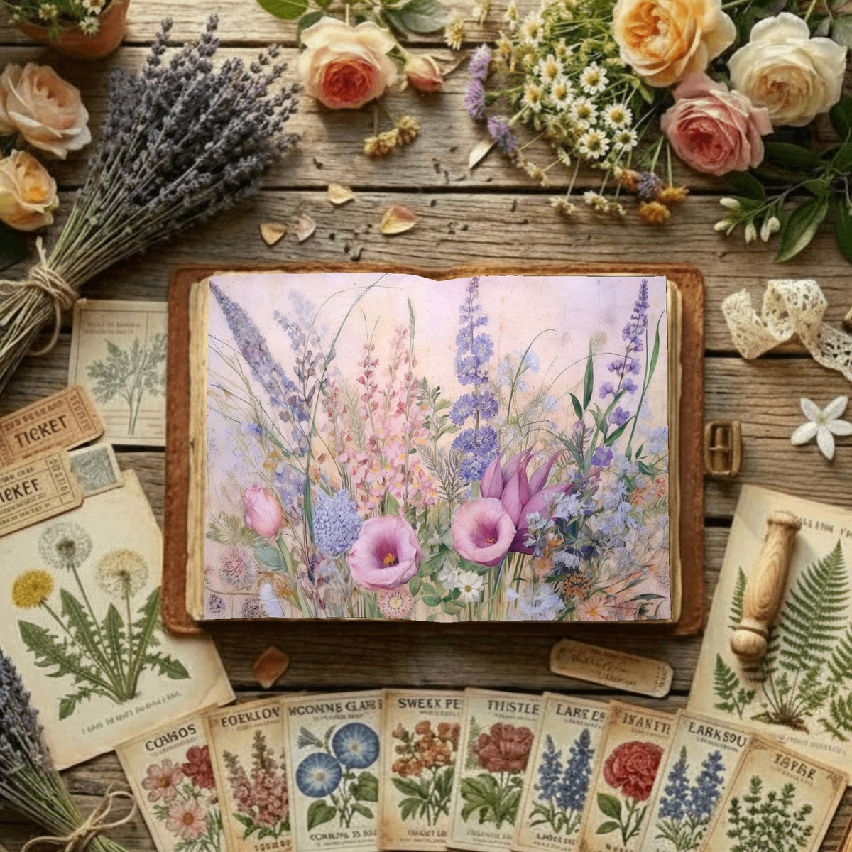 Floral Digital Papers