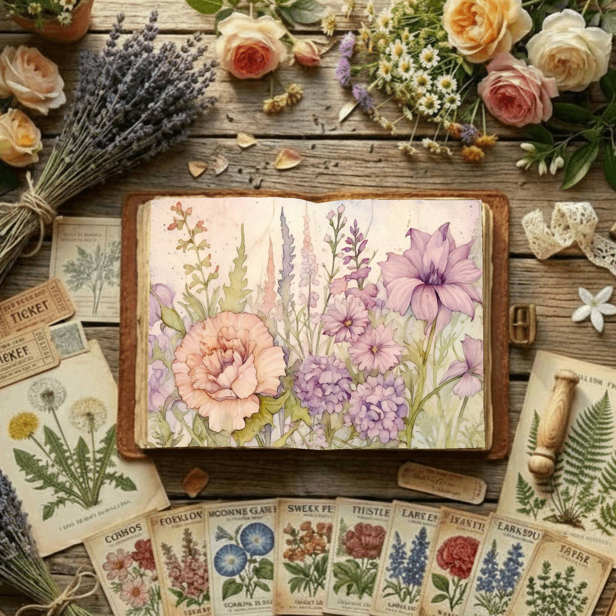 Floral Digital Papers
