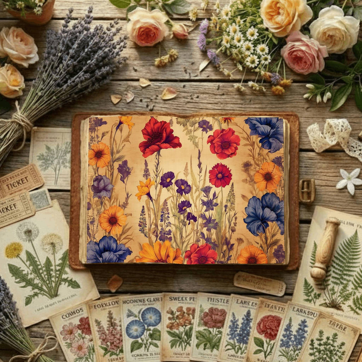 Floral Digital Papers