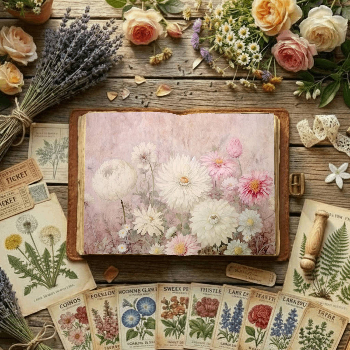 Floral Digital Papers